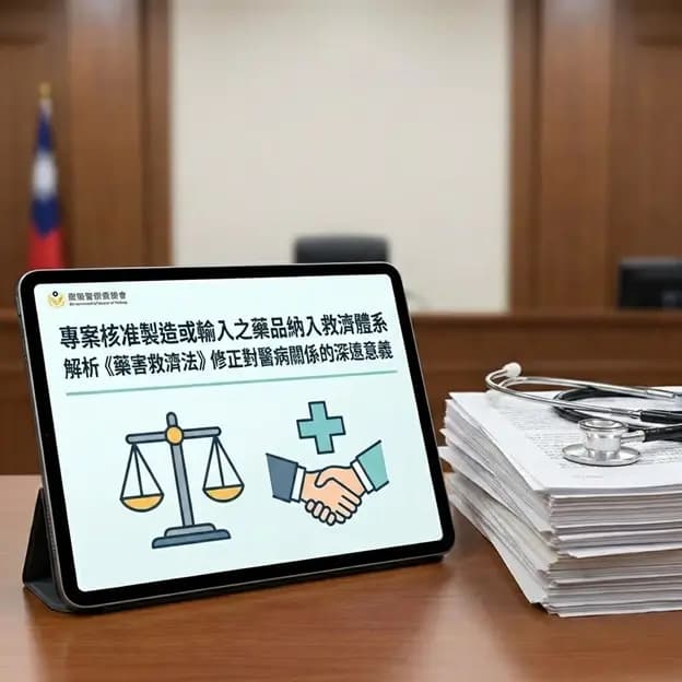專案核准製造或輸入之藥品納入救濟體系：解析《藥害救濟法》修正對醫病關係的深遠意義